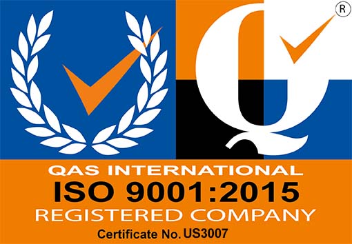 QAS International Registered Company image and certificate number